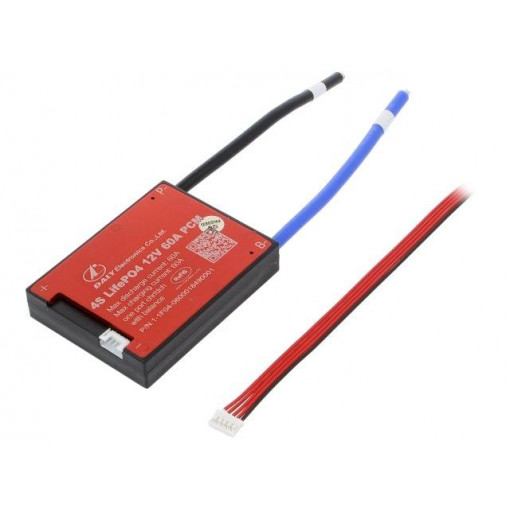 PCM 4S LI-FEPO4 60A DALY; PCB protection; Li-FePO4; 80x61x16mm; 60A; 12.8VDC; DALY