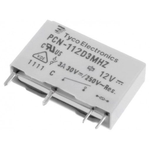 3-1461491-3; Relay: electromagnetic; SPST-NO; Ucoil: 12VDC; 3A/240VAC; 3A/30VDC; TE Connectivity