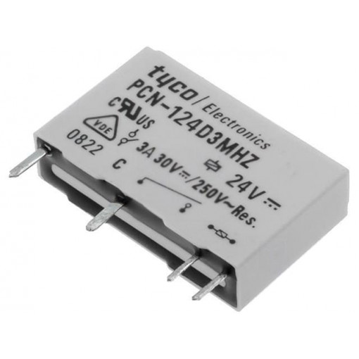 3-1461491-6; Relay: electromagnetic; SPST-NO; Ucoil: 24VDC; 3A/240VAC; 3A/30VDC; TE Connectivity 3-1461491-6; Relay: electromagnetic; SPST-NO; Ucoil: 24VDC; 3A/240VAC; 3A/30VDC; TE Connectivity