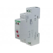 PCR-513 230V; Timer; 0,1s÷24days; SPDT; 10A; 230VAC; DIN; -25÷50°C; PIN: 5; IP20; F&F