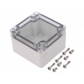 PCT 080806; Enclosure: multipurpose; X: 80mm; Y: 82mm; Z: 55mm; EURONORD; grey; FIBOX