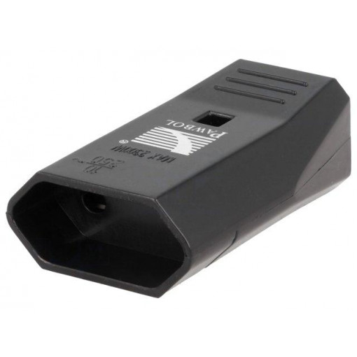 D.3109C; Connector: AC supply; female; socket; 2P; 250VAC; 10A; Type: flat; PAWBOL