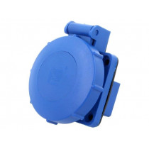 D.3146S; Connector: AC supply; socket; 2P+PE; 250VAC; 16A; blue; PIN: 3; IP67; PAWBOL