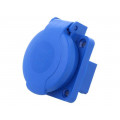 D.3153; Connector: AC supply; socket; 2P+PE; 250VAC; 16A; blue; PIN: 3; IP54; PAWBOL D.3153; Connector: AC supply; socket; 2P+PE; 250VAC; 16A; blue; PIN: 3; IP54; PAWBOL