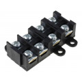 E.4002BL; Terminal block; screw terminal; 1.5÷4mm2; 380V; ways: 4; PAWBOL