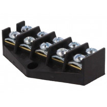E.4005; Terminal block; screw terminal; 10mm2; 57A; ways: 5; terminals: 10; PAWBOL