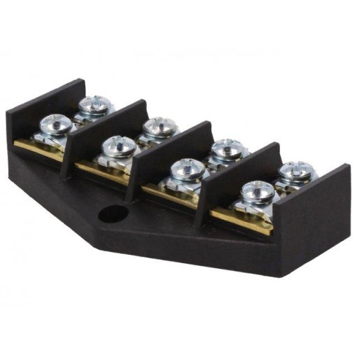 E.4006; Terminal block; screw terminal; 16mm2; 76A; ways: 4; terminals: 8; PAWBOL