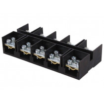 E.4009; Terminal block; screw terminal; 35mm2; 125A; ways: 5; terminals: 10; PAWBOL