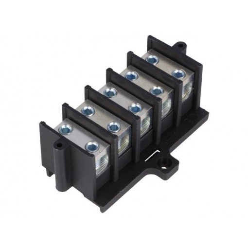 E.4009A; Terminal block; screw terminal; 35mm2; 150A; ways: 5; terminals: 10; PAWBOL