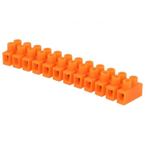 E.4031P; Terminal block; screw terminal; 2.5mm2; 400V; 24A; ways: 12; PAWBOL