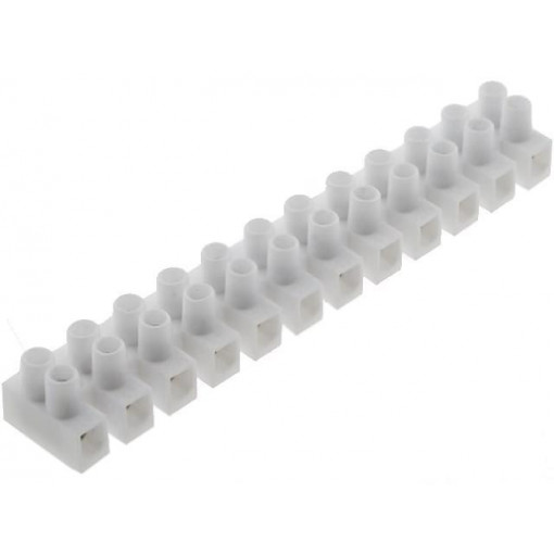 E.4032; Terminal block; screw terminal; 4mm2; 400V; 32A; ways: 12; -20÷80°C; PAWBOL