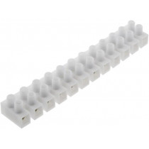 E.4033; Terminal block; screw terminal; 6mm2; 400V; 41A; ways: 12; -20÷80°C; PAWBOL