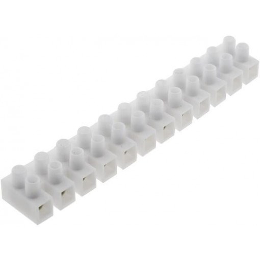 E.4033; Terminal block; screw terminal; 6mm2; 400V; 41A; ways: 12; -20÷80°C; PAWBOL