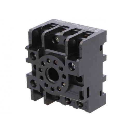 PF113A-E; Socket; Mounting: DIN; Series: MKS; Electr.connect: round socket; OMRON