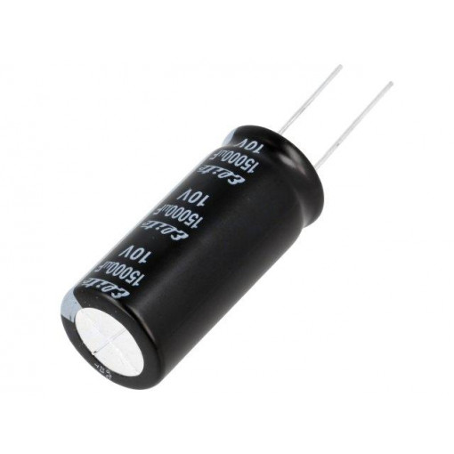 PF1A153MNN1840; Capacitor: electrolytic; THT; 15000uF; 10VDC; Ø18x40mm; ±20%; 2000h; Elite