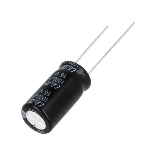 PF1C102MNN020; Capacitor: electrolytic; THT; 1000uF; 16VDC; Ø10x20mm; Pitch: 5mm; Elite