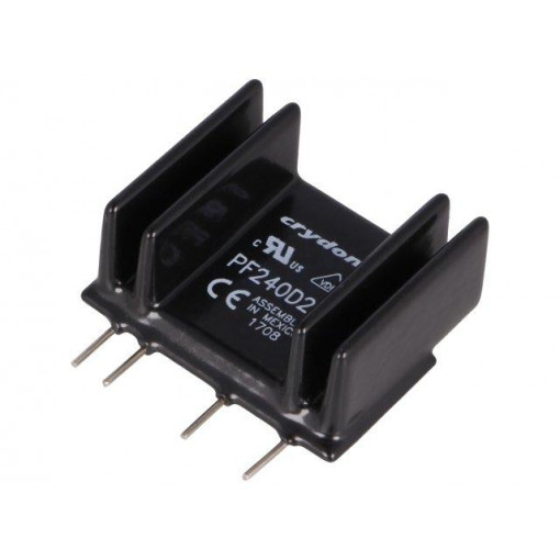 PF240D25; Relay: solid state; Ucntrl: 3÷15VDC; 25A; 24÷280VAC; THT; SIP; CRYDOM