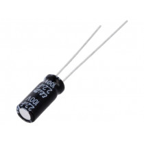 PF2A2R2MNN0511U; Capacitor: electrolytic; THT; 2.2uF; 100VDC; Ø5x11mm; Pitch: 2mm; Elite PF2A2R2MNN0511U; Capacitor: electrolytic; THT; 2.2uF; 100VDC; Ø5x11mm; Pitch: 2mm; Elite