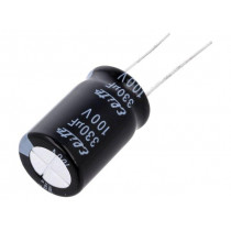 PF2A331MNN1625; Capacitor: electrolytic; THT; 330uF; 100VDC; Ø16x25mm; Pitch: 7.5mm; Elite PF2A331MNN1625; Capacitor: electrolytic; THT; 330uF; 100VDC; Ø16x25mm; Pitch: 7.5mm; Elite