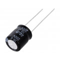 PF2D100MNN1012; Capacitor: electrolytic; THT; 10uF; 200VDC; Ø10x12.5mm; Pitch: 5mm; Elite
