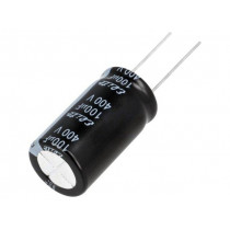 PF2G101MNN1832; Capacitor: electrolytic; THT; 100uF; 400VDC; Ø18x31.5mm; ±20%; Elite