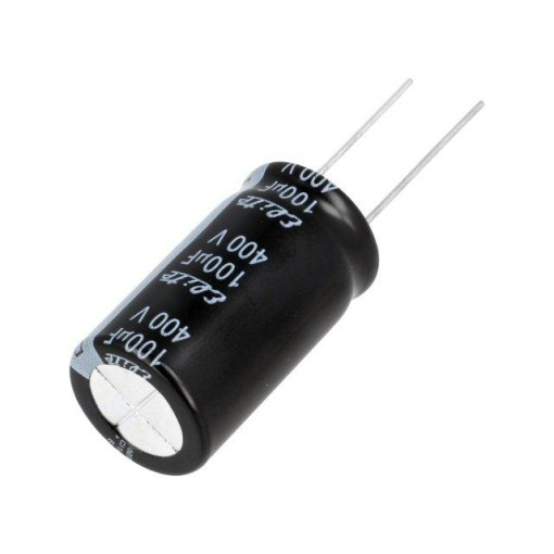 PF2G101MNN1832; Capacitor: electrolytic; THT; 100uF; 400VDC; Ø18x31.5mm; ±20%; Elite