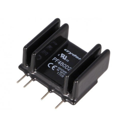 PF480D25; Relay: solid state; Ucntrl: 4÷15VDC; 25A; 48÷660VAC; THT; SIP; CRYDOM