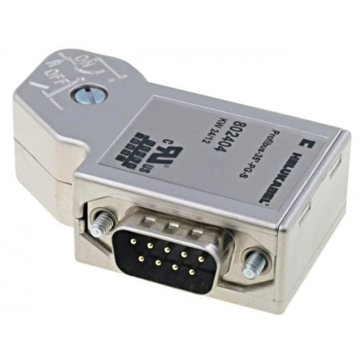 802404; D-Sub; PIN: 9; angled 35°; screw terminal; for cable; HELUKABEL