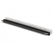 PH2RA-80-UA; Pin header; pin strips; male; PIN: 80; angled 90°; 2.54mm; THT; 2x40; ADAM TECH