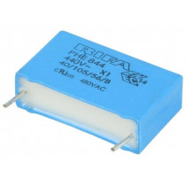 PHE844RD6100MR06L2; Capacitor: polypropylene; X1; 100nF; 480VAC; ±20%; THT; -40÷105°C; KEMET