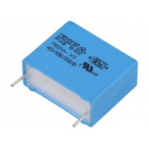 PHE845VD6100MR06L2; Capacitor: polypropylene; X1; 100nF; 760VAC; ±20%; THT; -40÷105°C; KEMET