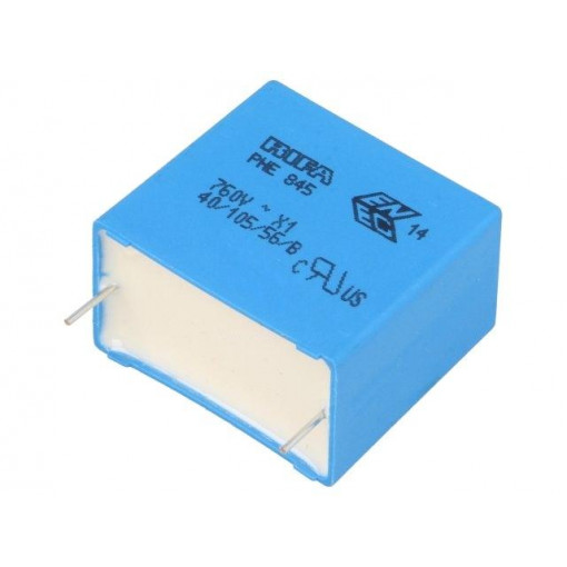 PHE845VF6330MR06L2; Capacitor: polypropylene; X1; 330nF; 760VAC; ±20%; THT; -40÷105°C; KEMET PHE845VF6330MR06L2; Capacitor: polypropylene; X1; 330nF; 760VAC; ±20%; THT; -40÷105°C; KEMET