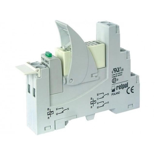PI84-24DC-M41G; Relay: interface; DPDT; Ucoil: 24VDC; 8A; 8A/230VAC; 8A/24VDC; 100mΩ; RELPOL