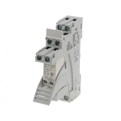 PI84-230AC-00LV; Relay: interface; DPDT; Ucoil: 230VAC; 8A; 8A/230VAC; 8A/24VDC; 2kVA; RELPOL