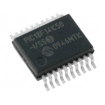 PIC18F14K50-I/SS; PIC microcontroller; Memory: 16kB; SRAM: 768B; EEPROM: 256B; SMD; MICROCHIP TECHNOLOGY