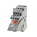 PIR4-230AC-00LV; Relay: interface; 4PDT; Ucoil: 230VAC; 6A; 6A/250VAC; 6A/24VDC; RELPOL