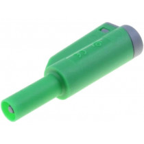 1066-GN; Plug; 4mm banana; 36A; 1kVAC; green; insulated; 56mm; 2.5mm2; ELECTRO-PJP 1066-GN; Plug; 4mm banana; 36A; 1kVAC; green; insulated; 56mm; 2.5mm2; ELECTRO-PJP