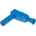 1067-BL; Plug; 4mm banana; 20A; 1kVAC; blue; insulated; 2.5mm2; ELECTRO-PJP
