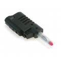 1086-SW; Plug; 4mm banana; 36A; 70VDC; black; 2.5mm2; Mounting: on cable; ELECTRO-PJP
