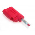 1086-RT; Plug; 4mm banana; 36A; 70VDC; red; 2.5mm2; Mounting: on cable; ELECTRO-PJP