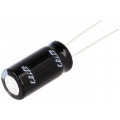PJ2G100MNN1020; Capacitor: electrolytic; THT; 10uF; 400VDC; Ø10x20mm; Pitch: 5mm; Elite