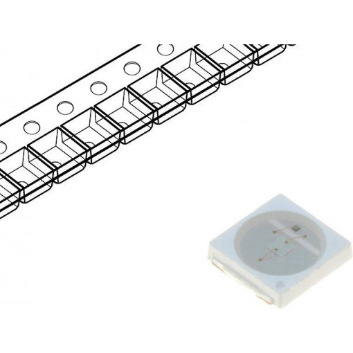 PJ2N-FFGE; LED; SMD; 3030; green; 30.6÷35lm; 3x3x0.55mm; 120°; 2.8÷3.6V; 150mA; ProLight Opto