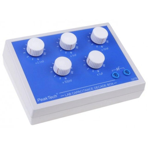 P3275; Decade box: capacitance; 1÷9999999pF; Number of ranges: 5; PEAKTECH P3275; Decade box: capacitance; 1÷9999999pF; Number of ranges: 5; PEAKTECH
