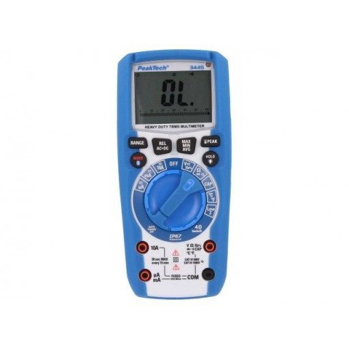 P3445; Digital multimeter; LCD 3,75 digit (6000),bargraph; True RMS; PEAKTECH