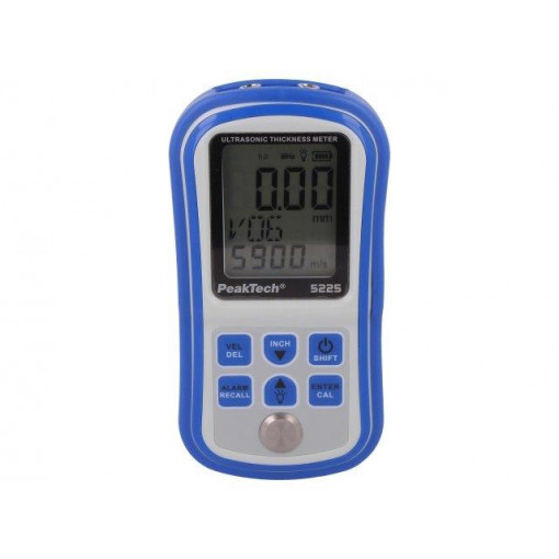 P5225; Tester: ultrasonic thickness meter; 1÷300mm; 1%; 80x145x30mm; PEAKTECH