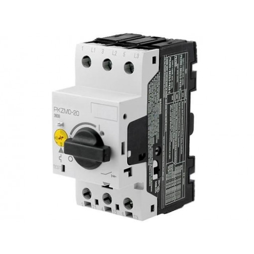 PKZM0-20; Motor breaker; 9kW; 220÷690VAC; DIN; Overcurrent release: 16÷20A; EATON ELECTRIC