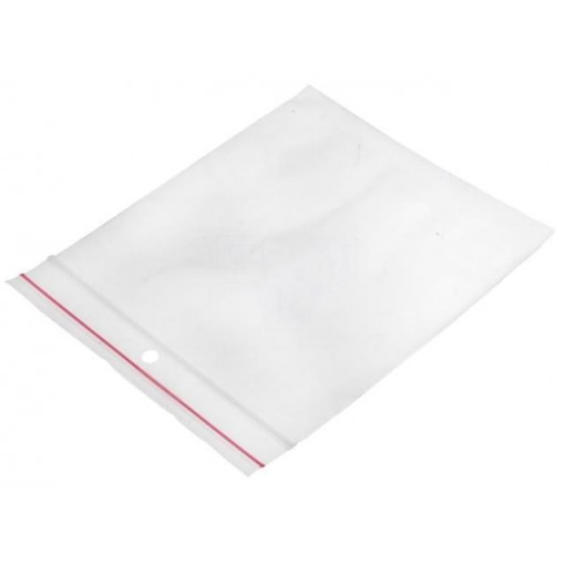 ; Self-seal bag; L: 100mm; Width: 100mm; Thick: 45um; polyetylene; 
