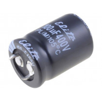 PL2G101MND2231; Capacitor: electrolytic; SNAP-IN; 100uF; 400VDC; Ø22x31mm; ±20%; Elite