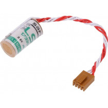 ; Battery: lithium; 3.6V; 17330,2/3A; connectors; Ø16.5x35.4mm; 