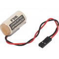 ; Battery: lithium; 3V; 1/2AA,1/2R6; connectors; Ø14.5x26mm; 850mAh; 